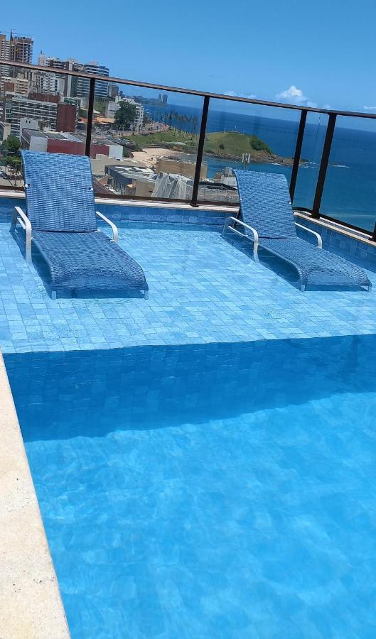 Loft Smart Farol Da Barra, Piscina Rooftop, Beira Mar No Farol Da Barra Salvador Eksteriør bilde